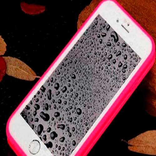 Case contra agua para iPhone en color rosa o negro