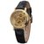 Reloj Luxury Gold Leather (Dorado-Negro)