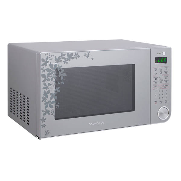 Horno de microondas Daewoo de  1.4 pies cúbicos silver  KOR-143HSR