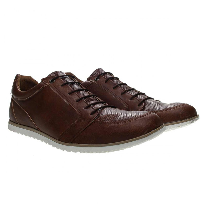 Zapato Tenis De Caballero Hebilla Café Hombre Casual Evag