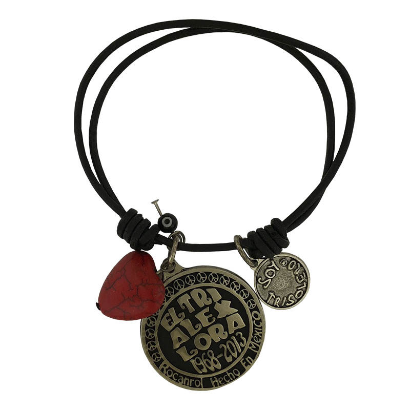 Pulsera El Tri Alex Lora Tres Almas Cuero