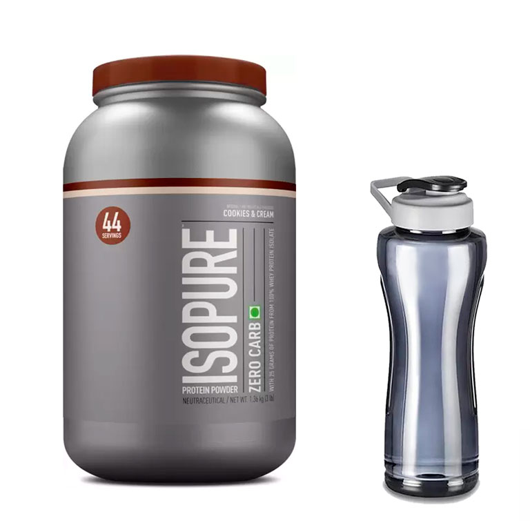 Proteina Isopure Zero Carbs 3 Lbs -Sabor Cookies Cream - Y Cilindro Gratis