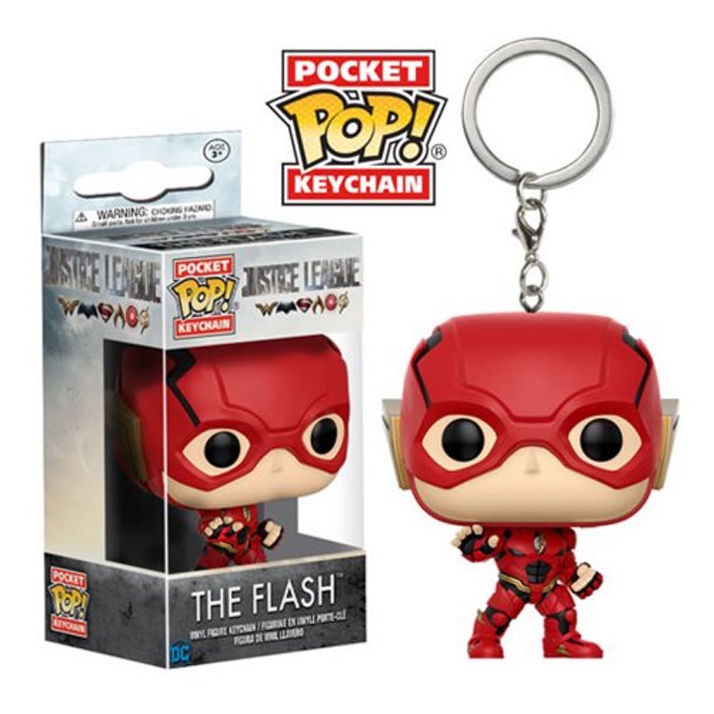 Flash Funko Pocket Pop Liga de la justicia llavero 