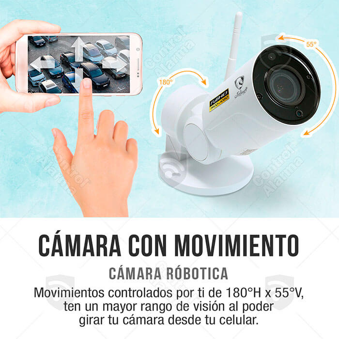 Camara Ip Wifi Full HD 1080p Exterior Robotica Movimiento Zoom 5x Seguridad