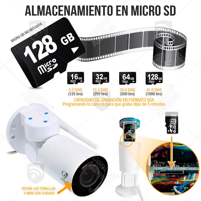 Camara Ip Wifi Full HD 1080p Exterior Robotica Movimiento Zoom 5x Seguridad