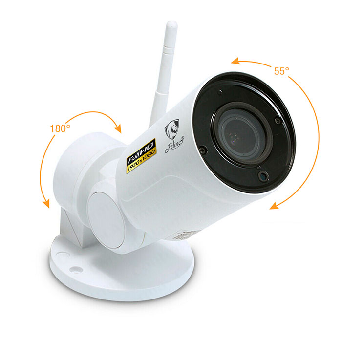 Camara Ip Wifi Full Hd 1080P Exterior Robotica Movimiento Zoom 5X Seguridad