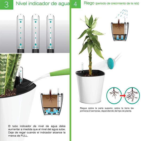 Smart Garden Maceta Autorregable CL4018 Jardinera Balconera - Riego Inteligente 