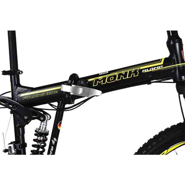 Bicicleta Montaña Rodada 26 24 Velocidades Plegable Monk Klamp Amarillo