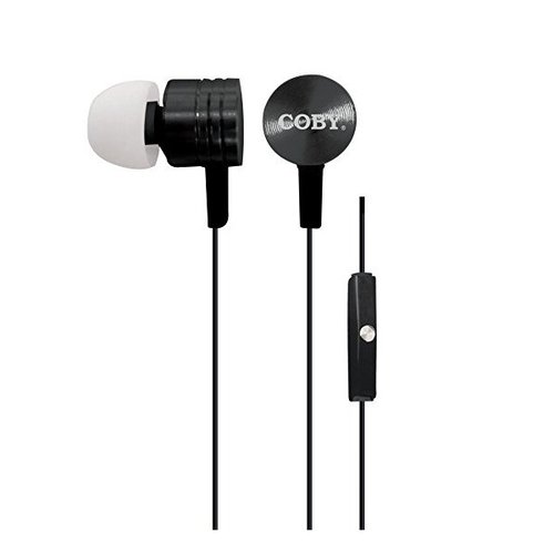 Coby CVE-106-BLK Audifonos In-Ear, Color negro