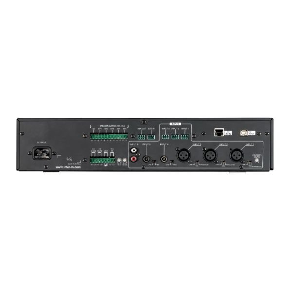 Mezclador/Amplificador Inter-M PMU-480N 480W/6 entradas microfono/USB