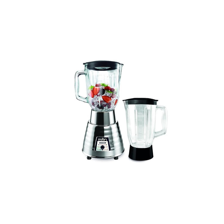 Licuadora Man LMV-2025 + 2 Vasos Vidrio 600W 2 Velocidades