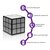 Redlemon Bocina Bluetooth Inalámbrica LED Cubo Rubik MicroSD