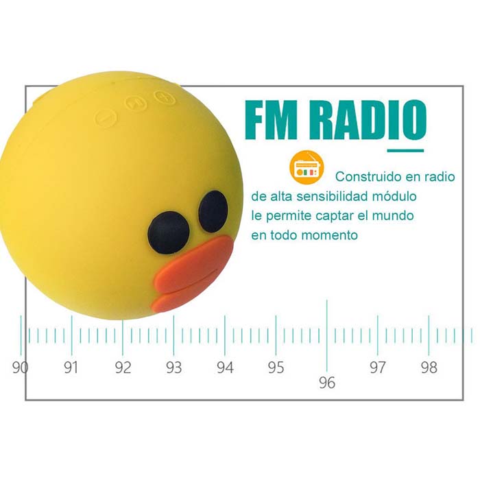 Bocina inalambrica PATO - CERDITO BT radio FM, BT, SD card, USB
