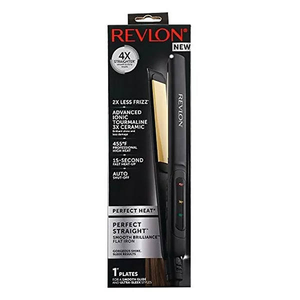 Alaciadora Revlon turmalina negro con dorado RVST2174LA1
