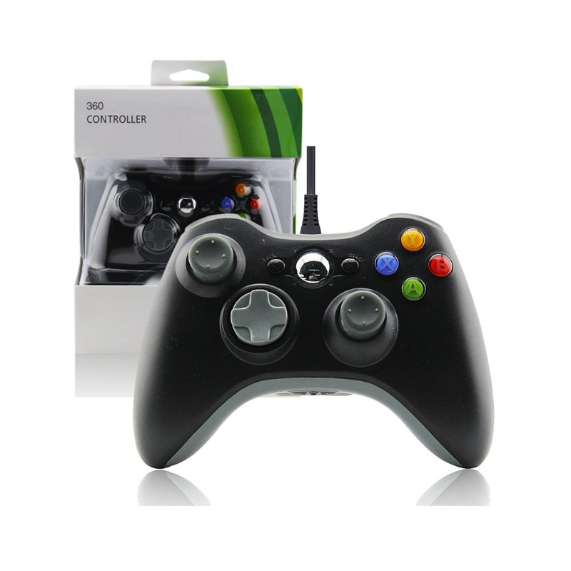 Xbox 360 Control Alámbrico Color Negro