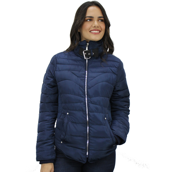 chamarra azul marino mujer