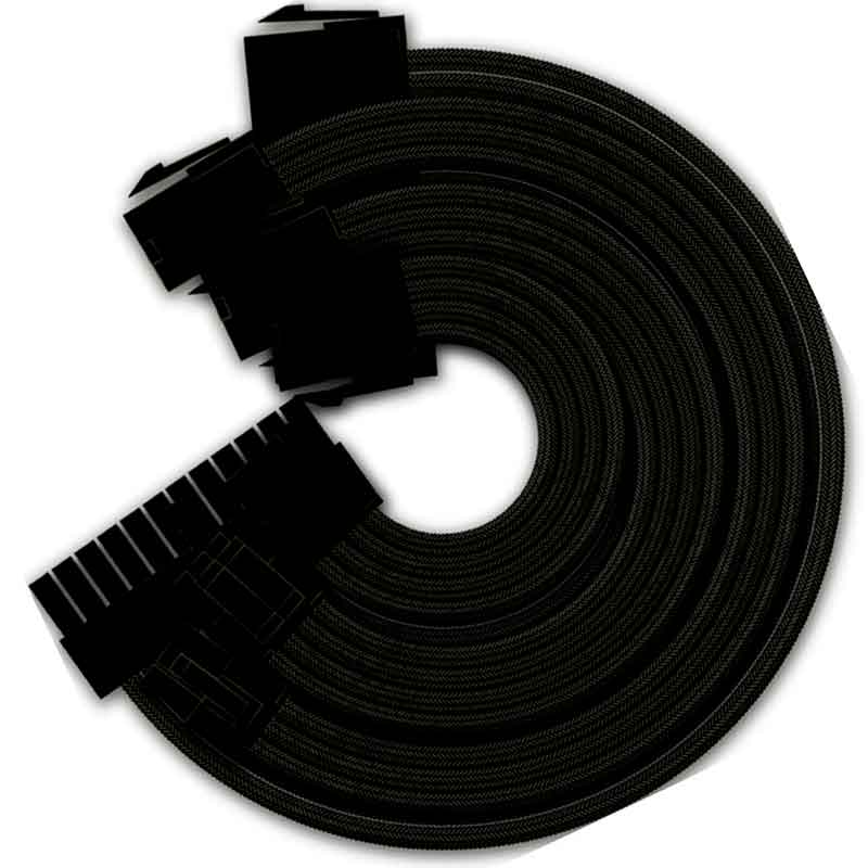 Cable Extension Fuente de poder YEYIAN Kabel Serie 1000 Negro KS1000N 