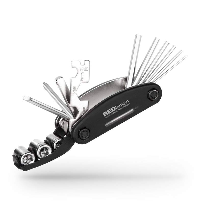 Redlemon Multiherramienta Premium Para Bicicleta 15 En 1 Portátil
