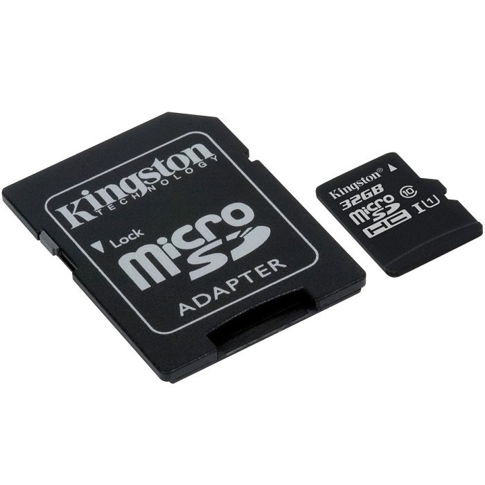 Memoria MicroSD 32GB Kingston SDHC Clase 10 Canvas Select Con Adaptador SDCS/32GB
