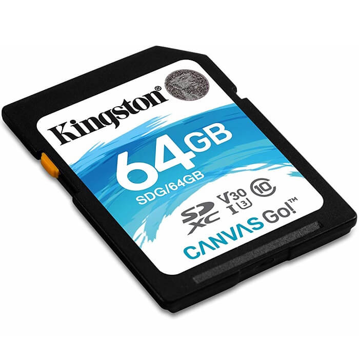 Memoria SD 64GB Kingston SDXC Clase 10 Canvas Go! SDG/64GB