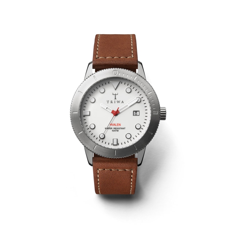 Reloj TRIWA de hombre Ivory piel café Hvalen