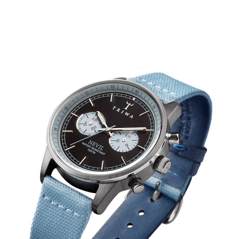 Reloj para dama TRIWA Walter Sky Canvas Nevil azul claro