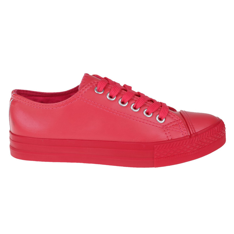 Tenis Deportivo Casual Tipo Converse Rojo Hombre Mujer Evag