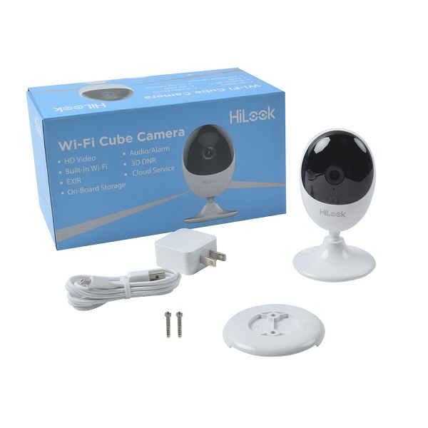 Cubo IP 1 Megapixel / Lente 2.8 mm (Gran Angular) / Audio de Dos Vías / WiFi / Memoria Micro SD / Notificacion Push / Interior/ HILOOK