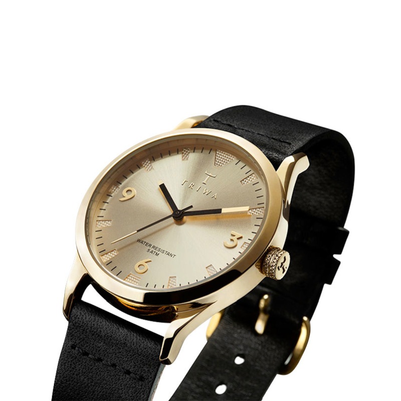 Reloj para dama TRIWA Sort of Black Gold dorado y negro