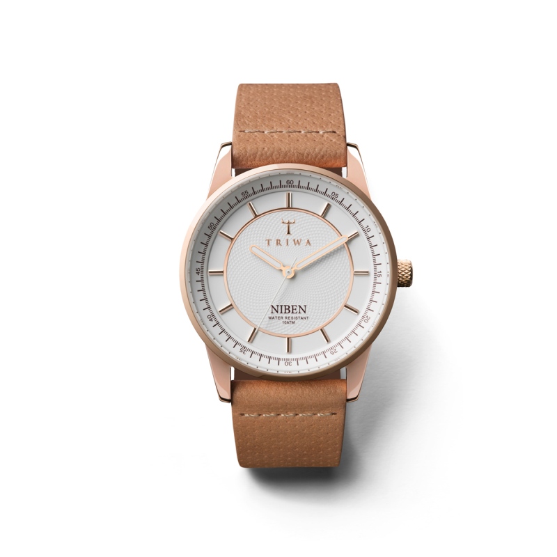 Reloj para dama TRIWA Rose Niben Tan Dots Classic Beige