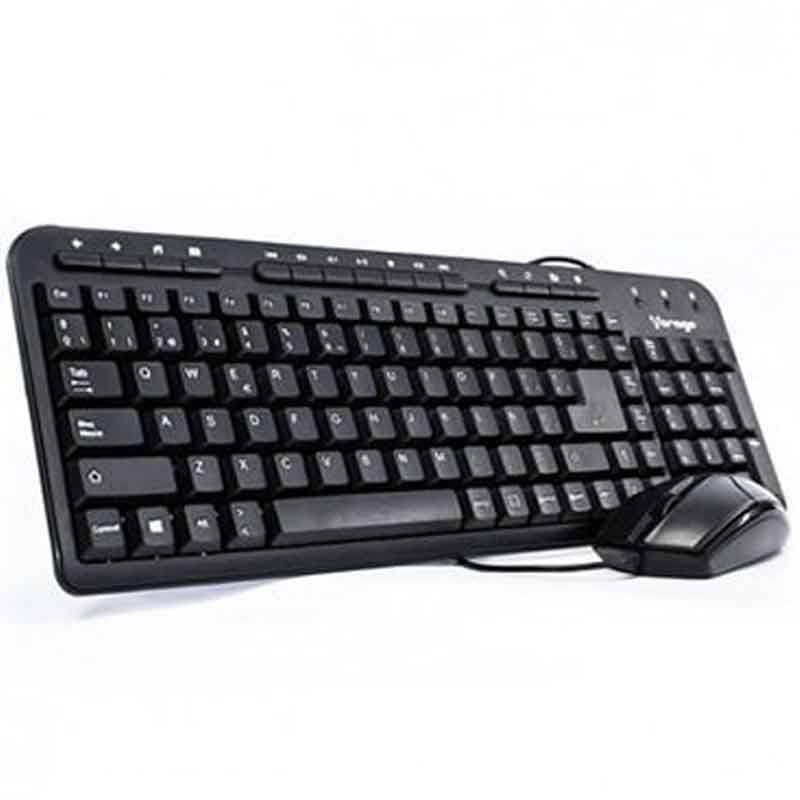 Kit Teclado y Mouse VORAGO Alambrico Multimedia USB KM-106 