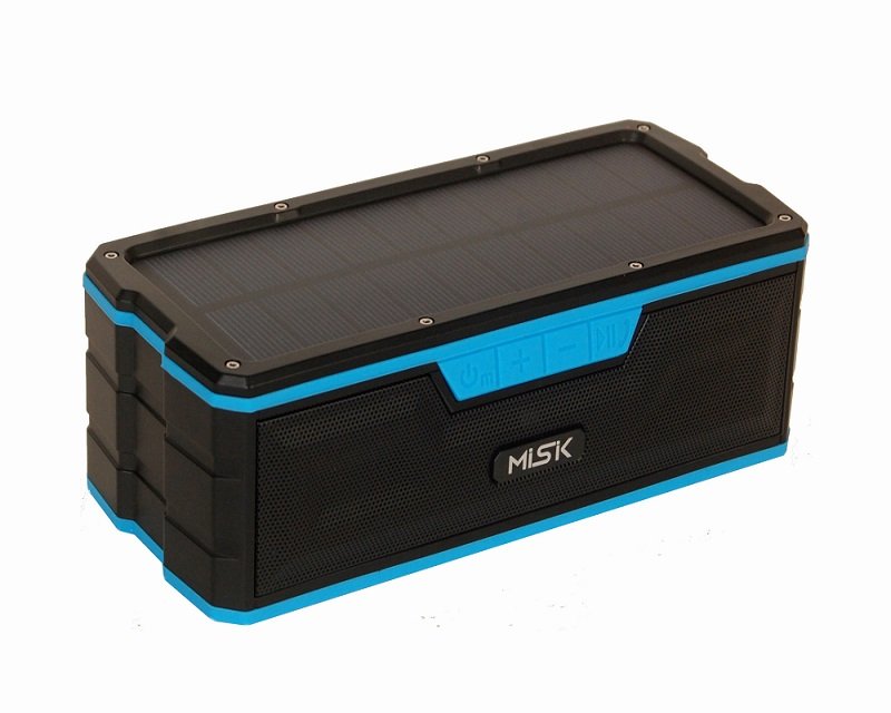 Bocina Portátil Misik MS208 Con Carga Solar Bluetooth-Azul
