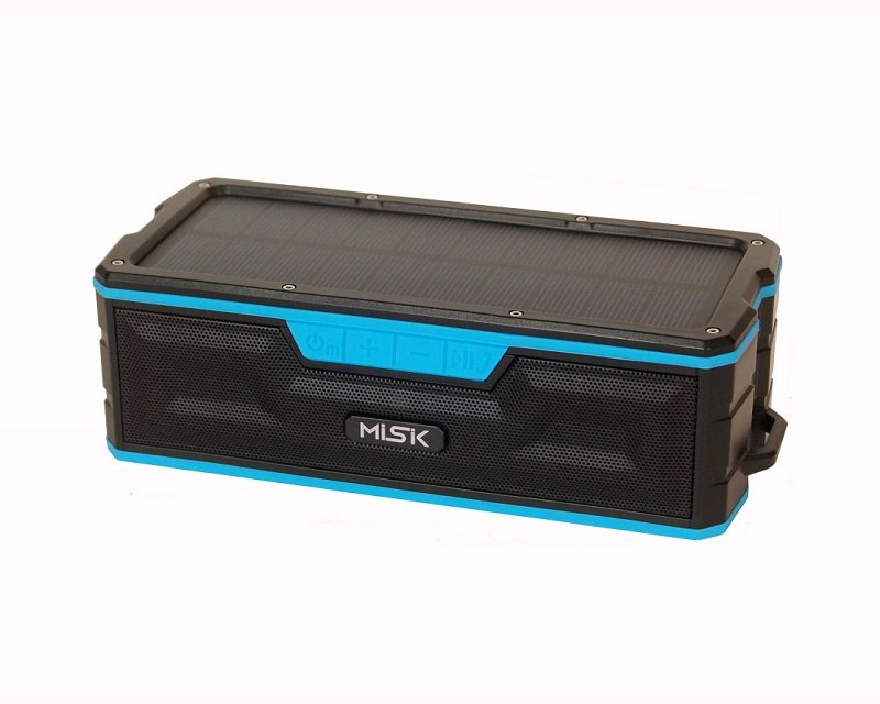 Bocina Portátil Misik MS208 Con Carga Solar Bluetooth-Azul