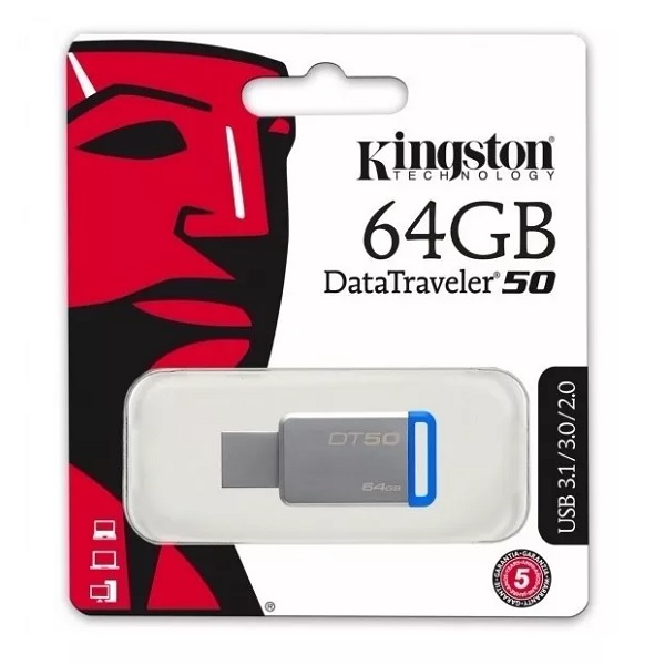 Memoria USB 64GB KINGSTON DataTraveler 3 0 DT50