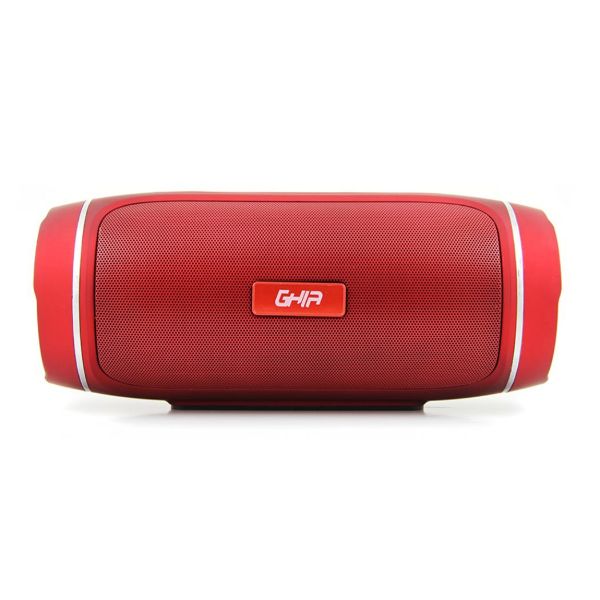 Bocina Bluetooth GHIA BX300 Rojo/12Wx2/ Micro SD/USB