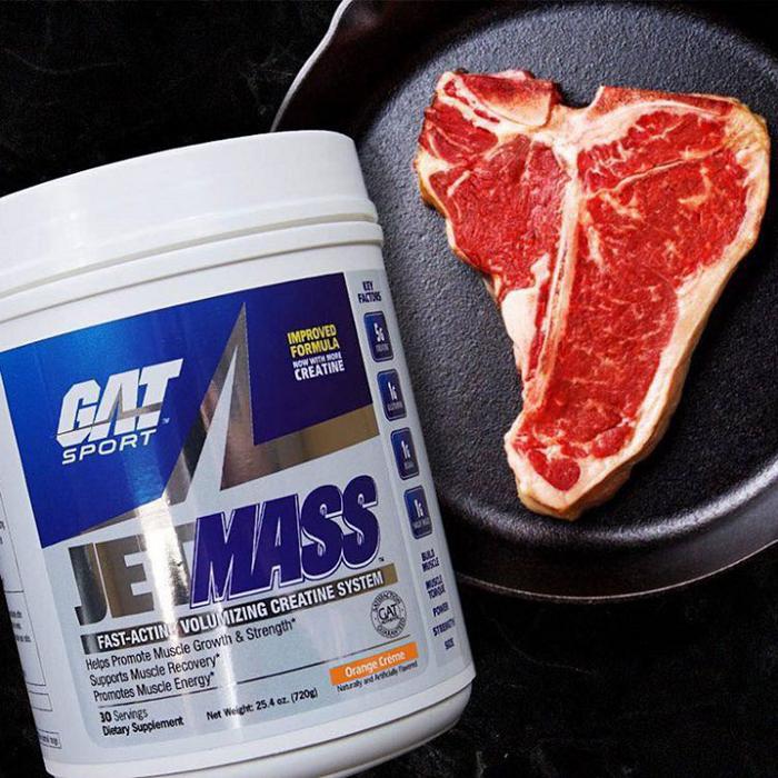 Post Entreno JetMass GAT 30 serv -Sabor STRAWBERRY LEMONADE - y Cilindro GRATIS