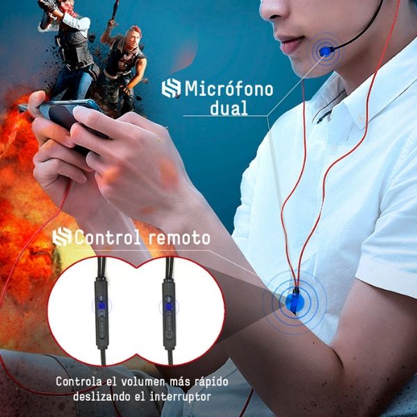 Audífonos GAMO H15 con Micrófono Desprendible para Gamers BINDEN Negro