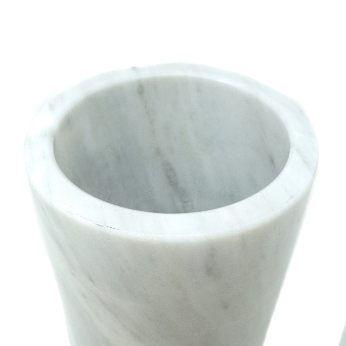 Enfriador de Vino Mármol Natural, Gris Mazahua / Enfriador de botella Mármol / Portátil / Decoración de hogar / Hecho de una pieza de Mármol