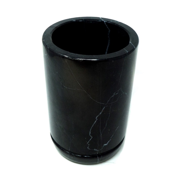 Enfriador de Vino Mármol Natural, Gris Mazahua / Enfriador de botella Mármol / Portátil / Decoración de hogar / Hecho de una pieza de Mármol