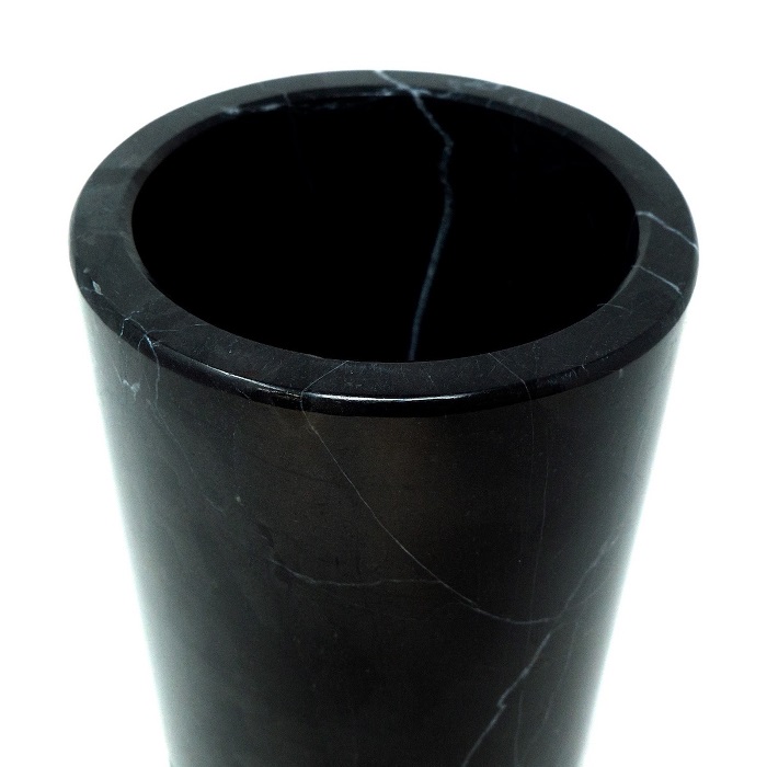Enfriador de Vino Mármol Natural, Gris Mazahua / Enfriador de botella Mármol / Portátil / Decoración de hogar / Hecho de una pieza de Mármol