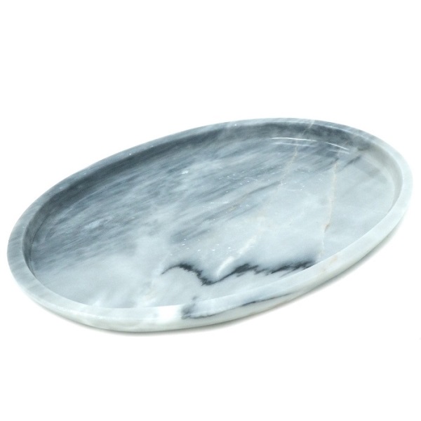 Juego de 6 Tequileros de Mármoll Natural, Gris Mazahua / Set de 6 caballitos de Mármol con bandeja / Vaso Tequilero, Mezcal / Vaso de chupito