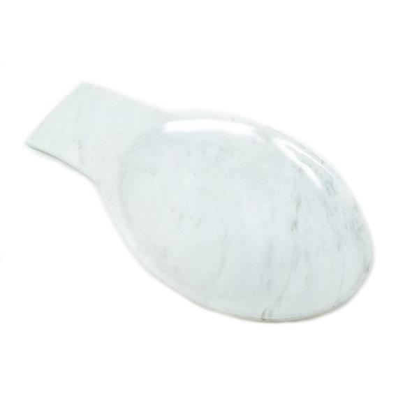 Portacucharas de Mármol Natural, Gris Mazahua / Soporte para Cuchara / Base para Cuchara / Reposa Cuchara / Utensilio para cocina / Decoración de Hogar / Botanero