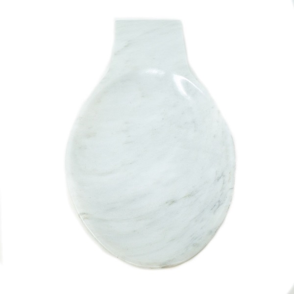 Portacucharas de Mármol Natural, Gris Mazahua / Soporte para Cuchara / Base para Cuchara / Reposa Cuchara / Utensilio para cocina / Decoración de Hogar / Botanero