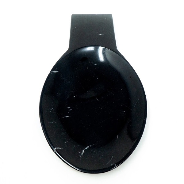 Portacucharas de Mármol Natural, Gris Mazahua / Soporte para Cuchara / Base para Cuchara / Reposa Cuchara / Utensilio para cocina / Decoración de Hogar / Botanero
