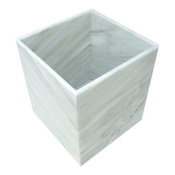 Bote de Basura de Mármol Natural / Basurero / Bote de basura cocina / Bote de Basura de Escritorio / Decoración / Accesorio de Baño / Mármol