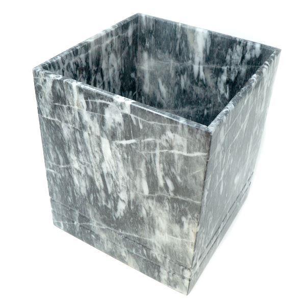 Bote de Basura de Mármol Natural / Basurero / Bote de basura cocina / Bote de Basura de Escritorio / Decoración / Accesorio de Baño / Mármol