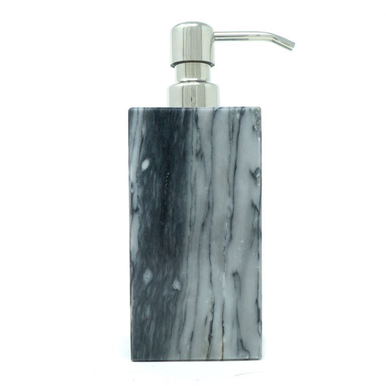 Dispensador para Jabón liquido de Mármol Natural / Dispensador de shampoo / Dispensador de líquidos / Dispensador de jabón para Cocina / Dispensador de jabón para Baño / Dispensador de loción / Dispensador de líquidos para Hotel, Restaurante, Oficina y Bar.