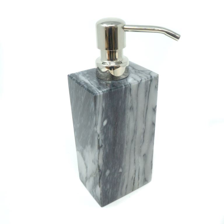 Dispensador para Jabón liquido de Mármol Natural / Dispensador de shampoo / Dispensador de líquidos / Dispensador de jabón para Cocina / Dispensador de jabón para Baño / Dispensador de loción / Dispensador de líquidos para Hotel, Restaurante, Oficina y Bar.