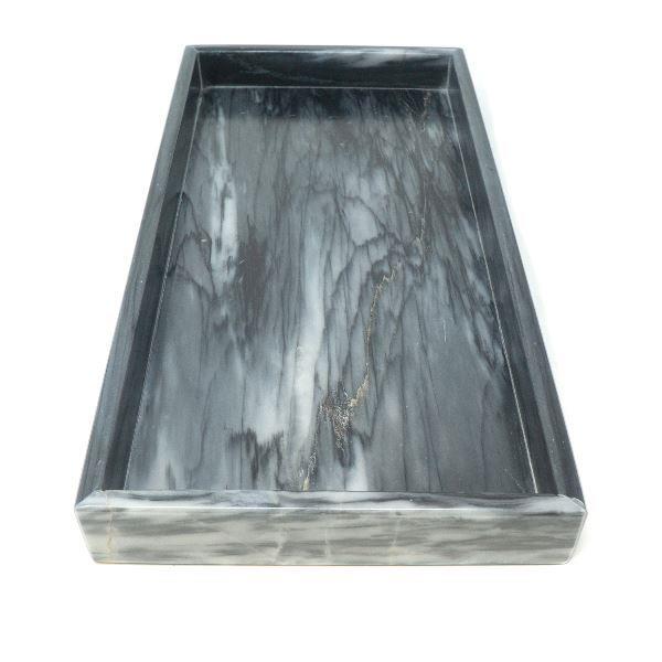 Charola para Toallas de Mármol Natural / Bandeja de Lujo para Toallas / Toallero de Baño / Charola de Baño / Bandeja organizadora de Baño / Soporte para Toallas / Bandeja de Bañera / Caja para toallas / Accesorio de Baño