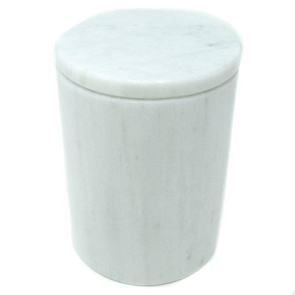 Vaso para Cotonetes de Mármol Natural / Dispensador para Cotonetes / Contenedor para Cotonetes / Accesorio de Baño / Accesorio de Tocador / Caja para almacenar Cotonetes